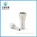 Stainless steel BSPT hydraulic hose fittings Ring Boss